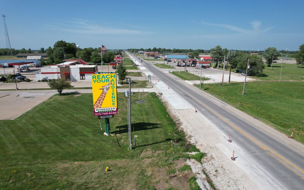 Picture of Kirksville, Missouri Left Hand Read
