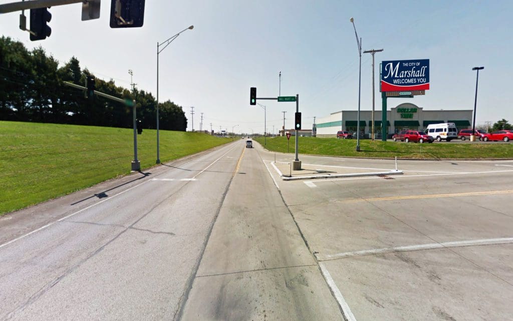 Picture of Marshall, Missouri Right Hand Read