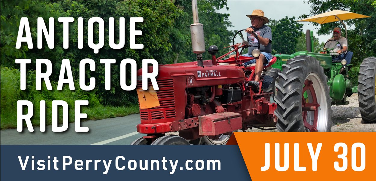 Digital billboard ad for Antique Tractor Ride for Perry County