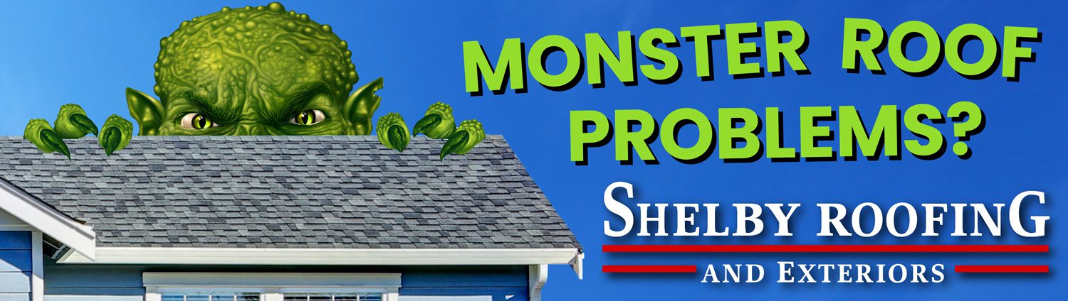 Digital billboard ad for Shelby Roofing & Exteriors