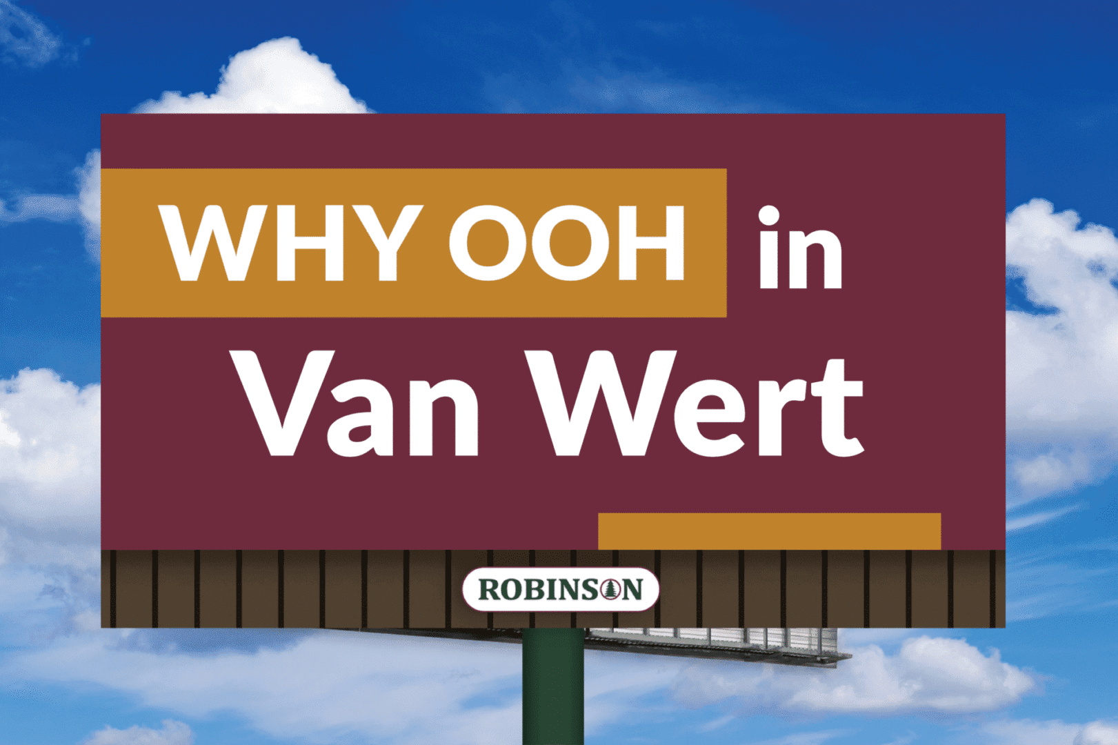 Billboard advertising OOH in Van Wert near Robinsin.